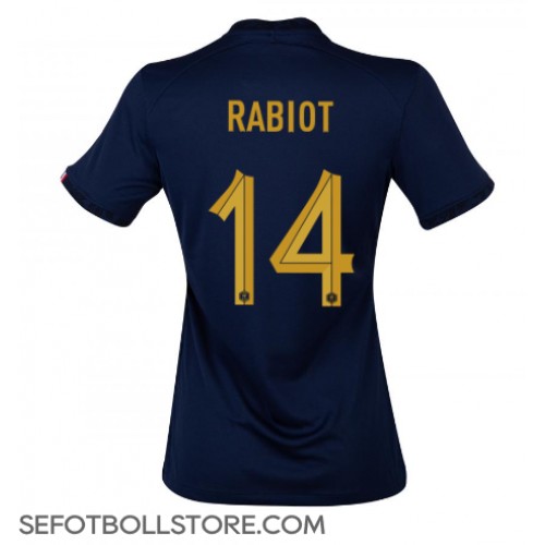 Frankrike Adrien Rabiot #14 Replika Hemmatröja Dam VM 2022 Kortärmad